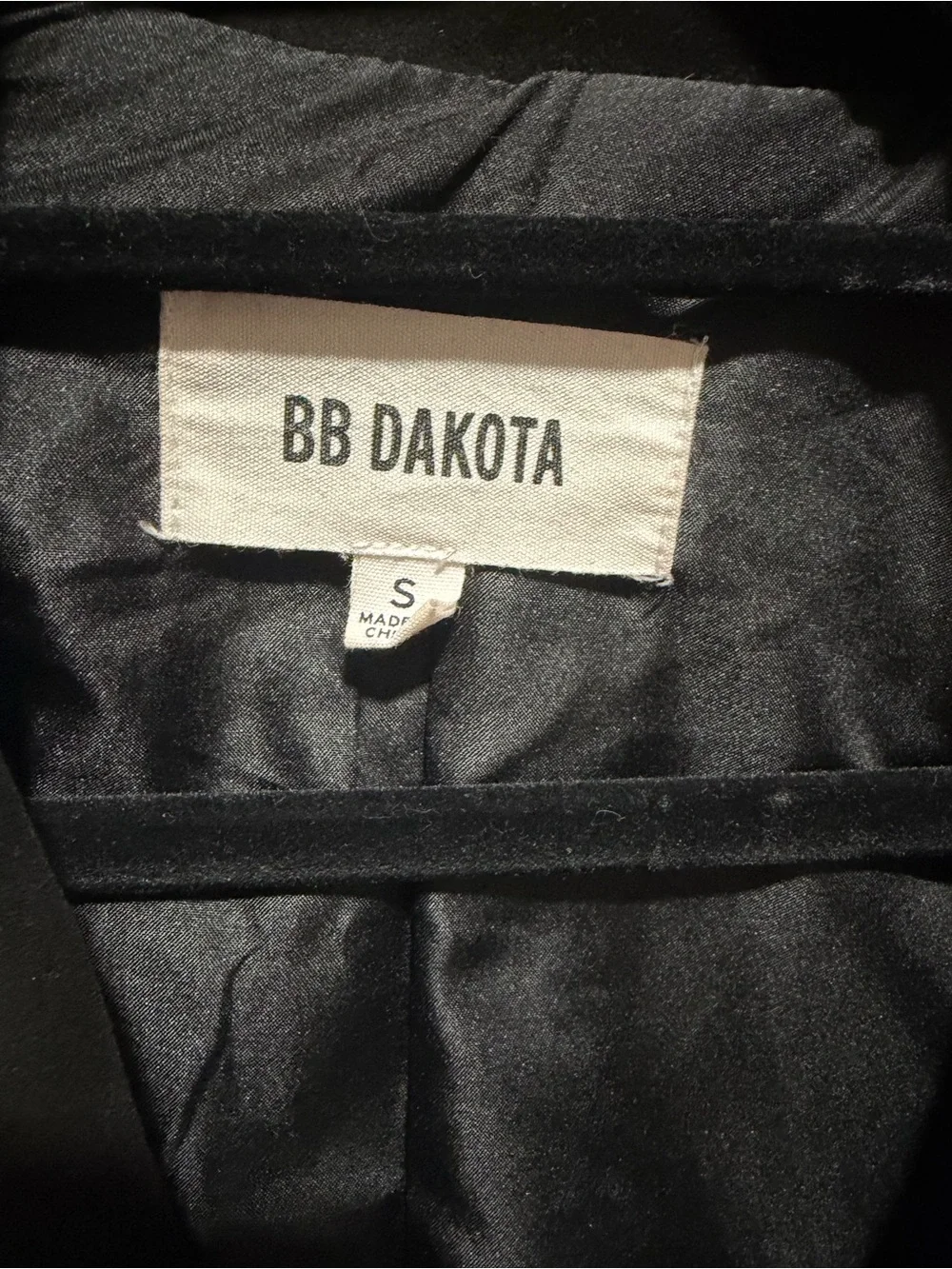 BB Dakota Not Your Baby Faux Suede Moto Jacket - Black - S